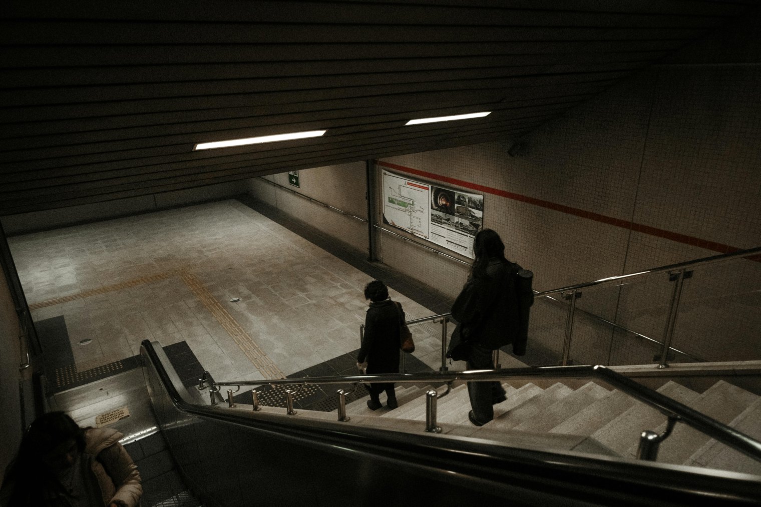 Standing Still on an Escalator While Everyone Else Walks Past