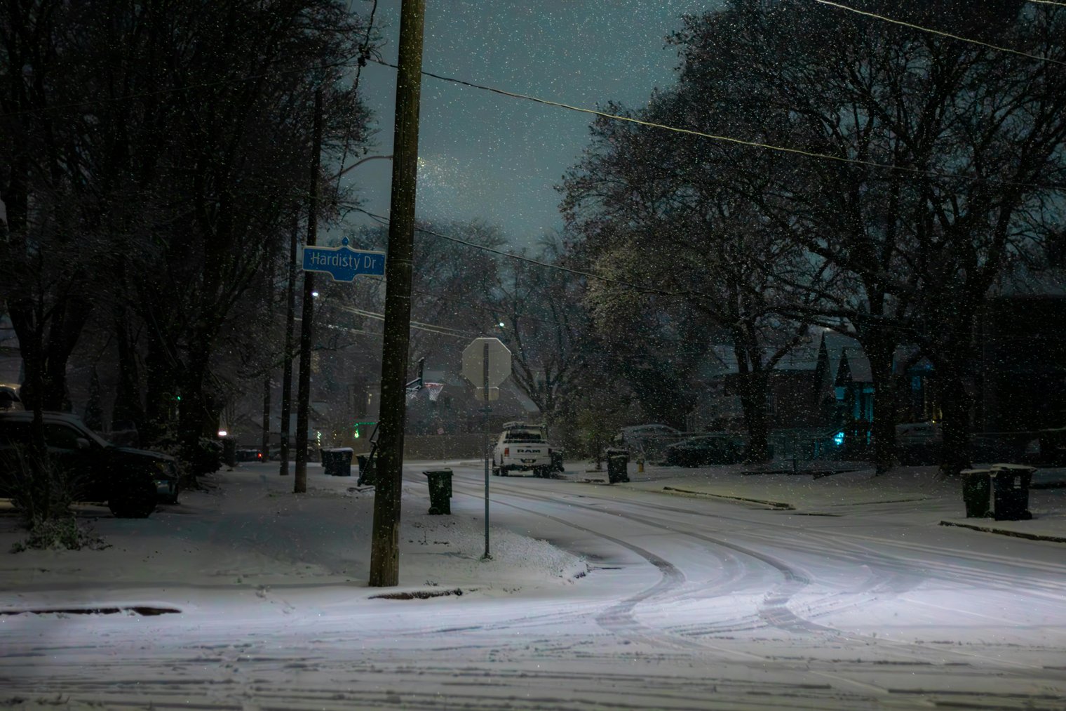 Catching the First Snowfall from Your Apartment Window