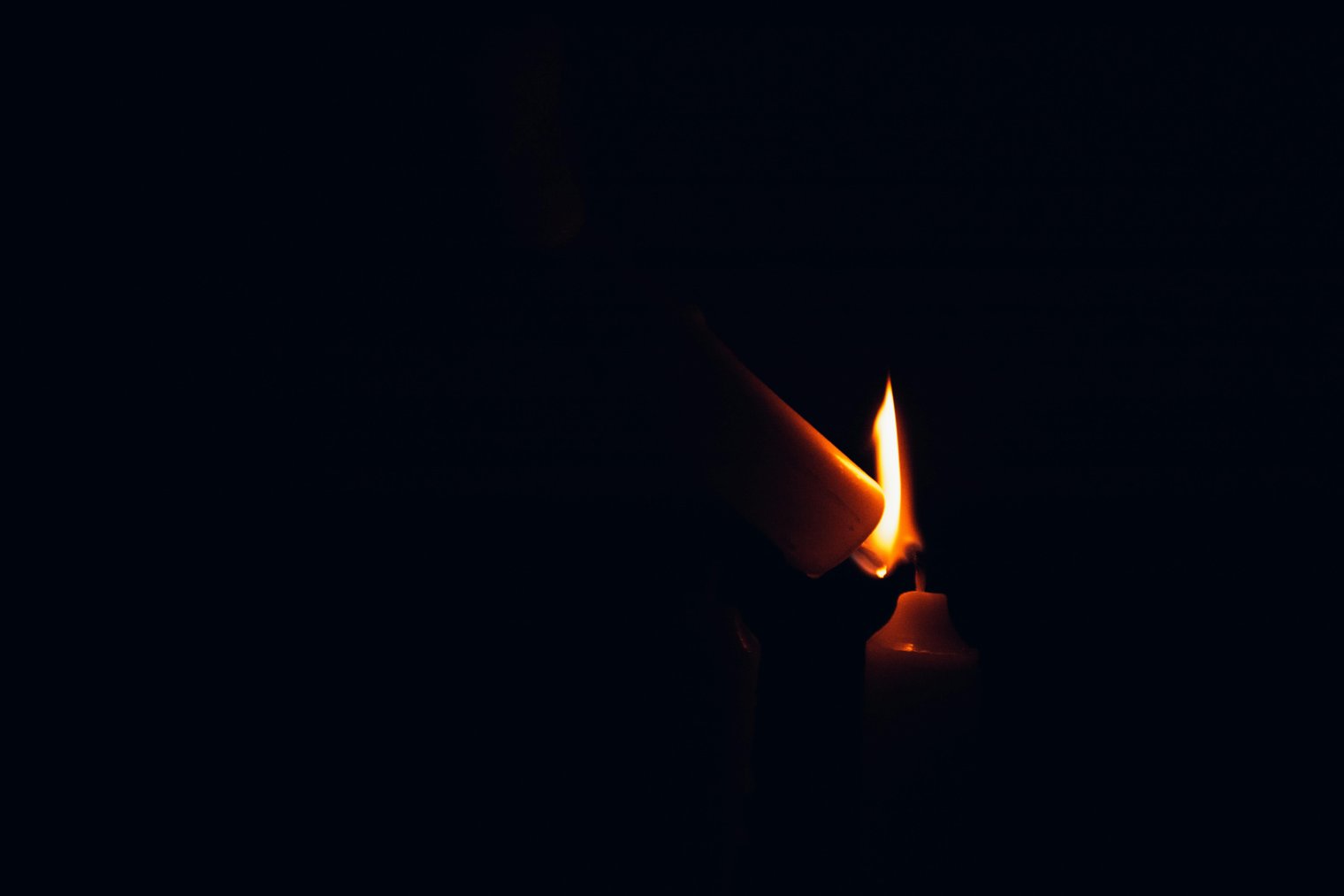 Watching a Flickering Candle Burn Slowly, The Room Bathed in Soft Light