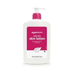 Amazon Brand - Solimo Extra-Dry Skin Lotion with Vitamins B5 & E, 16 fl oz