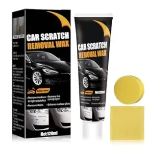 2025 Premium Scratch Remover for Vehicles, Car Scratch Repair Paste Adhesive Polishing Wax for Repairing Scratches on Cars, Car Scratch Remover Kit for Vehicles with Wipe & Sponge (1 PCS)