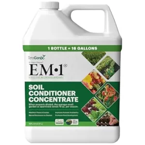 TeraGanix EM-1 Soil Conditioner (1 Btl = 16 Gal), Microbial Inoculant Concentrate, Plant Growth, Root Enhancer, Liquid Probiotic for Soils & Plants, Seed Germination, Garden, Lawn Care (16 fl oz)