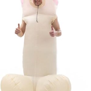Vrogadso Funny Costume, Funny Costume Costumes Inflatable-Coffee Color