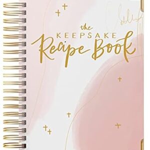 The Keepsake Recipe Book: A Blank Recipe Notebook To Write In Your Own Recipes & Create Your Own Cookbook Journal (Spiral-Bound Premium Hardcover Edition)