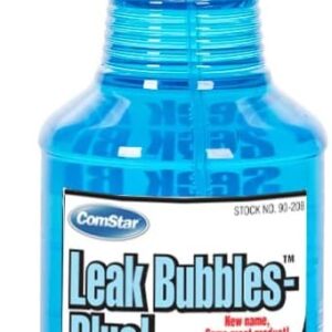 ComStar Leak Bubbles Blue HVAC & Gas Detector, Fastest-Acting Leak Detector in Today's Market - Safe, Non-Corrosive, Long-Lasting Bubbles & Detects Micro Leaks, Made in USA, 1 Quart Spray (90-208)