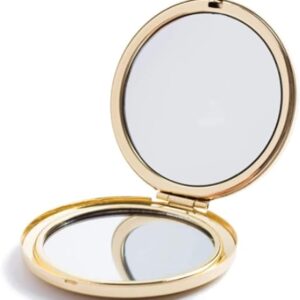 Magnifying Compact Mirror for Purses with 2 x 1x Magnification, Folding Mini Pocket Double Sided Travel Makeup Mirror,Perfect for Purse, Pocket Mirror for Gift