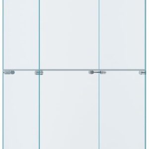 Curio Cabinet Glass Display Case for Collectibles with Door, 4 Display Shelves Showcase, 64.2”Hx16.9''Lx 14.6''W Black