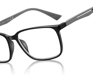 BLUEMOKY Blue Light Reading Glasses for Men，Sport Square Frame Readers, Anti Glare Computer Glasses