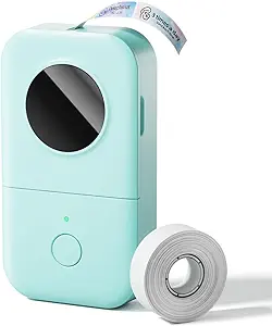 Phomemo D30 Label Maker Machine, Portable Bluetooth Mini Label Printer, Smartphone Handheld Thermal Sticker Small Labeler Multiple Templates Font Icon Inkless Custom Label for Home Kids School Items