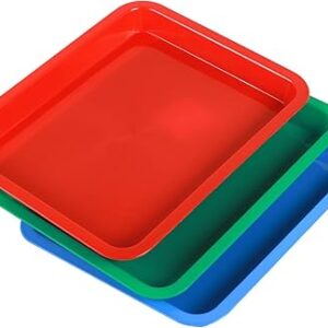 Set of 3 Darkroom Print Film Photo Paper Developing Trays for Cyanotype Developing Fixing 8x10