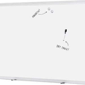 Amazon Basics Magnetic Whiteboard/Dry Erase Board, 36 x 48-inch, Aluminum Frame, Silver/White