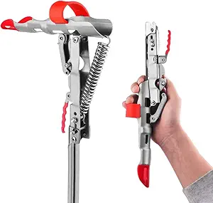 LBW Automatic Spring Fishing Rod Holder for Ground Bank Fishing Pole Holder Hook Setter Adjustable High Sensitivity Stainless Steel Spring Loaded Rod Holder for Fishing