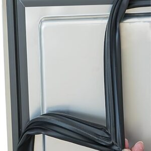 Custom Universal Refrigerator Door Gasket,Freezer Door Magnetic Gasket Rubber Seal Part Replaces,Black