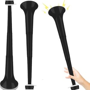 Denylo pro Collapsible Stadium Horn 24 Inch Vuvuzela Trumpet Horn Black Blow Horns for Sporting Events Graduation Games Supplies
