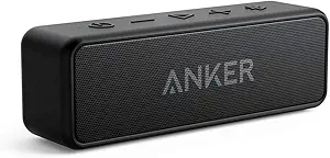 Anker Soundcore 2 Portable Bluetooth Speaker with Stereo Sound, Bluetooth 5, Bassup, IPX7 Waterproof, 24-Hour Playtime, Wireless Stereo Pairing, Speaker for Home, Outdoors, Travel