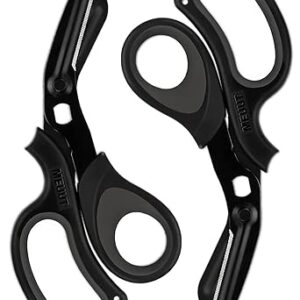 MEUUT 2 Pack Medical Scissors Trauma Shears for Nurses -Patented Bandage Scissors with Non-Stick Blades, Surgical Grade Shears Stainless Steel EMT Scissors for All Purpose