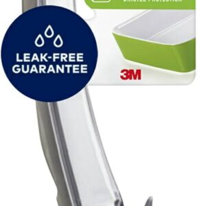 Scotch-Brite Advanced Soap Control Dish Brush Scrubber, 1 Antibacterial* Cleaning Brush, Prevents Soap from Leaking, Leak-Free Guarantee, Safe on Dishes, Nonstick Cookware, Tubs, Durable, Reusable