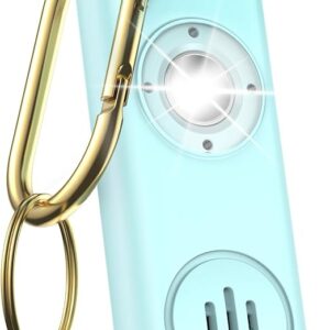 TECKNET Rechargeable Personal Safety Alarm for Women, 130dB Self Defense Keychain Alarm with SOS Strobe Light, Low Battery Notice, Personal Alarm Loud Siren Safety Keychain for Girls Kids Elderly