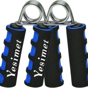 Hand Grip Strengthener Set, Finger Gripper - Soft Foam Hand Exerciser for Quickly Increasing Wrist Forearm and Finger Strength, 2 Pack