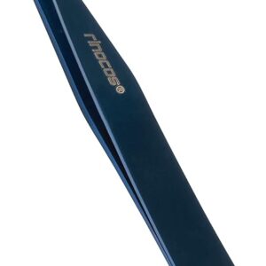 [Premium Hand-Made] Round tip Tweezers, 316 Surgical-Grade Stainless Steel for Safety, Precision tweezers, hair tweezers for plucking, Facial Hair Tweezers for Men & Women, Trim Tweezers