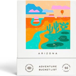 Arizona Adventure Bucket List: 50 Scratch-Off Cards for Outdoor Activities, Tourist Attractions, and Road Trips - Perfect Travel Gift and Guide for Exploring