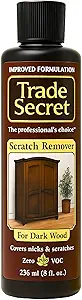 Trade Secret Scratch Remover for Real Wood Furniture & Floors – Dark Wood Scratch Concealer, Covers Nicks, Scuffs & Dogs, Cats Scratches, Marks, Minor Defects