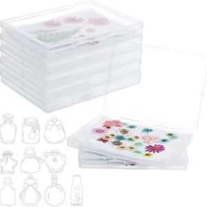 HFYZZ 8 Pack Dried Flower Storage Kit Including Storage Containers and Bags, Blotting Paper, Desiccant and DIY Dried Flower Bookmarks, Flower Pressing Storage Kit to Keep Flower Color and Dry