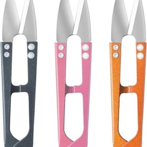 4.1inch Sewing Scissors(pack of 3) Yarn Thread Cutter Small Snips Trimming Nipper - Great for Stitch, Mini DIY Supplies, Yarn Scissors