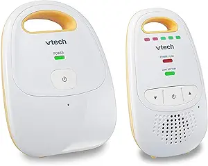 VTech Upgraded Audio Baby Monitor with Rechargeable Battery, Long Range, and Crystal-Clear Sound