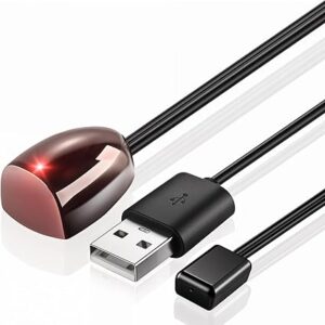 Herfair IR Repeater Transmitter Kit Up to 15FT Signal Range - Infrared Remote Control Extender Universal IR Blaster Emitter with Receiver for Cable Box/STB/Amplifier (USB Powered, 10FT)