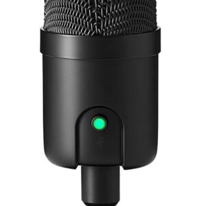 Amazon Basics USB Condenser Microphone for Streaming, Recording, and Podcasting on PC, Plug and Play, Cardioid Pickup, Adjustable Stand with 360° Rotation, 5.8 x 3.4 inches, Black