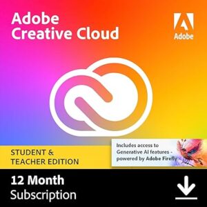 Adobe Creative Cloud All Apps | Student & Teacher Discount |PC/MAC Online Code