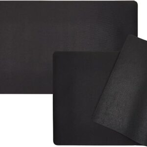 Okuna Outpost 2-Pack 24x14 Inch Black TCG Playmat & Card Game Mat - Non-Slip Rubber Backing for Magic MTG & Trading Card Mat
