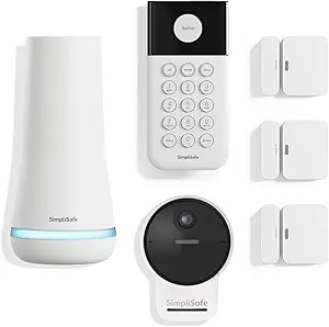 SimpliSafe 9 Piece Wireless Home Security System w/HD Camera - Optional 24/7 Professional Monitoring - No Contract - Compatible with Alexa and Google Assistant