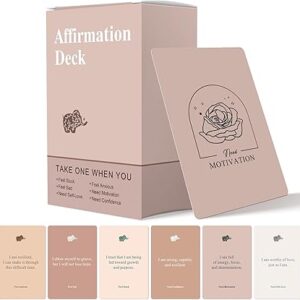Affirmation Cards for Women, 120 Positive Affirmation Cards (6 Themes), Daily Affirmations for Inspiration, Mindfulness & Self Care, Uplifting Gift for Women