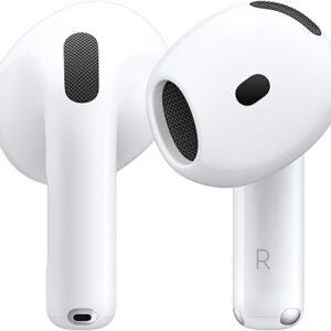 Apple AirPods 4 Wireless Earbuds, Bluetooth Headphones, with Active Noise Cancellation, Adaptive Audio, Transparency Mode, Personalized Spatial Audio, USB-C Charging Case, Wireless Charging, H2 Chip