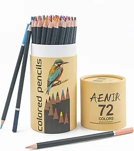 Colored Pencils for Adult Coloring Books, 72 Colors Drawing Pencils with Oil-Based Cores, Professional Art Supplies for Artists, Coloring Pencils for Adults, Color Pencils Set for Beginners and Teens.