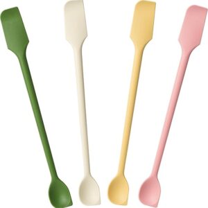 Four piece mini cosmetic scraper set, silicone scraper set, mini scraper as a can spatula, can be used for food bottles, small lotion bottles and other containers
