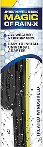 Rain-X 5079279-2 Latitude 2-In-1 Water Repellent Wiper Blades, 22 Inch Windshield Wipers (Pack Of 1), Automotive Replacement Windshield Wiper Blades With Patented Rain-X Water Repellency Formula