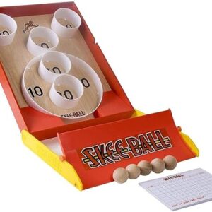 Buffalo Games Skee-Ball | Portable-Sized Classic Arcade Roll and Score Game for Kids, Adults & Families | Play Outdoor or Indoor