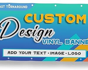 Custom Banners | Personalized Vinyl Signs for Business, Birthdays, Weddings, Events, Outdoor & Indoor Use | Customizable Happy Birthday, Graduation, Christmas & Party Decorations | Create Your Own Banner