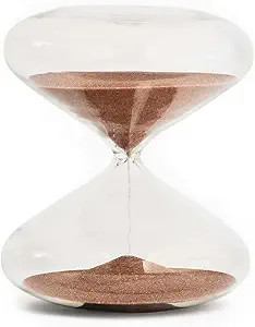 Intelligent Change Mindful Focus 30-Minute Hourglass Sand Timer, Desk Timer for Productivity and Time Management, Minimalist Timer, Decorative Gifts, 3.3 (L) x 2.9 (W) inches