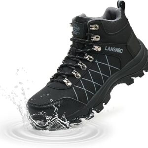 Waterproof Steel Toe Boots for Women Wide Width Non Slip Work Shoes Lightweight Slip Resistant Safety Toe Sneakers Indestructible Construction Composite Toe Footwear