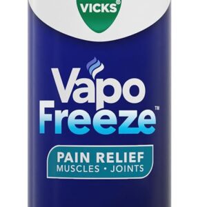 Vicks VapoFreeze Menthol Pain Relieving Spray 3oz, for Muscles & Joint Pain Associated with Arthritis, Simple Backaches, Strains, Sprains, Bruises, Vicks Vapors, Penetrating Formula