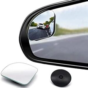 2pcs Fan Shaped Blind Spot Mirror, 360 Degree Adjustabe HD Glass Blind Spot Mirrors, Frameless Convex Rear View Mirror, for any Car, Van, Suv and Trucks.