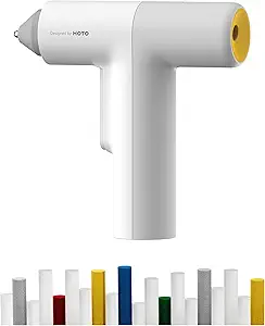 HOTO Cordless Hot Glue Gun Kit – 40 Glue Sticks, 30s Fast Preheating, 3000mAh, Dual Anti-Scald Protection & Auto Dispensing – Safe for Kids, Anti-Drip Nozzle, Perfect for DIY, School Crafts & Repairs