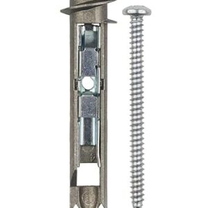 Heavy Duty Drywall Anchors and Screws Kit Including Self-DrillingToggle Anchors & Screws - Durable Zinc Self Drilling Drywall Anchors for Hanging Pictures & More