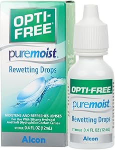 Opti-Free Puremoist Rewetting Drops, 12-mL