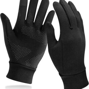 Unigear Lightweight Running Gloves, Touch Screen Anti-Slip Warm Gloves Liners for Cycling Biking Sporting Driving for Men Women