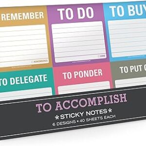 Knock Knock To Accomplish Sticky Notes Packet
